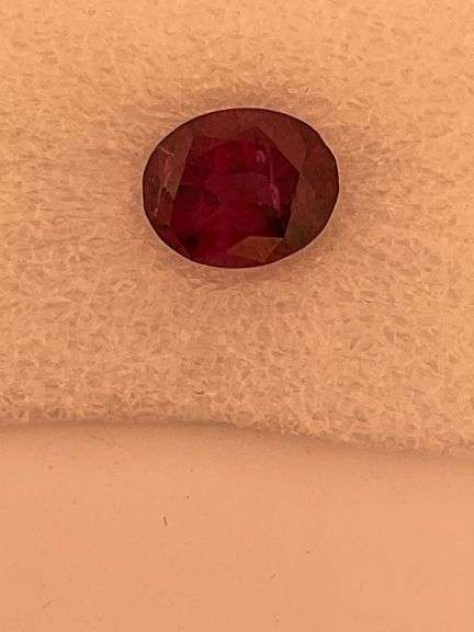 CERTIFIED NATURAL RUBY RED IDEAL CUT OVAL