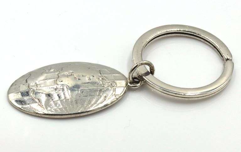 Tiffany & Co oval Globe key ring