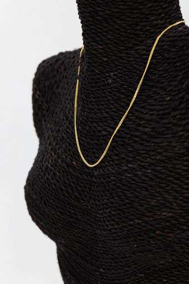 10k Yellow Gold-Hollow Curb Link Chain 1.85mm Necklace 22"