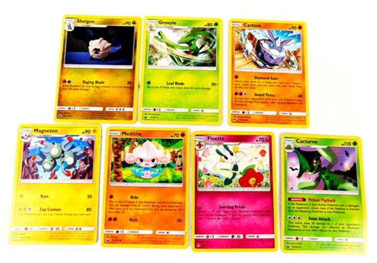 7 Pokémon 2018 Trade Cards