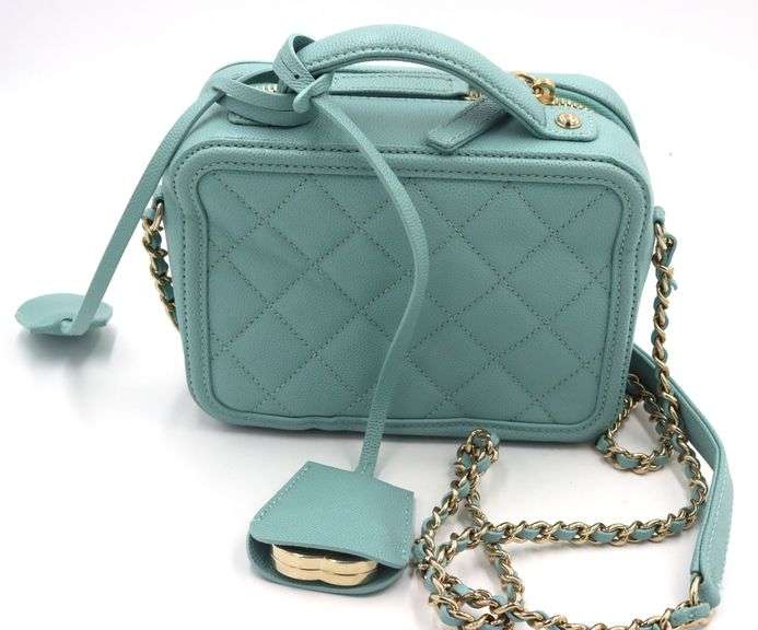 Chanel Filgree Vanity Top Handle Bag