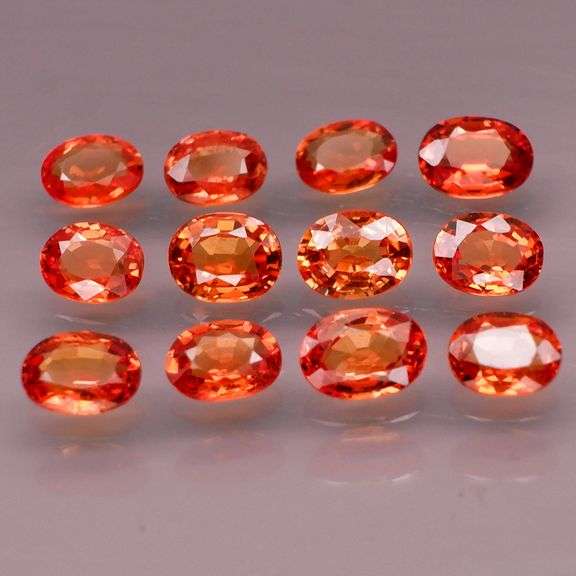 Vivid! 3.10ct TOP MANDARIN ORANGE Sapphire set!!!