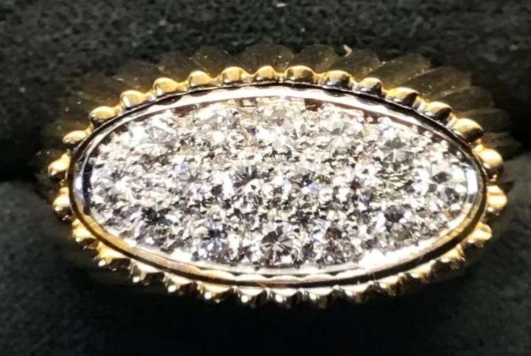 MEN’S 18K YELLOW GOLD NATURAL DIAMOND RING