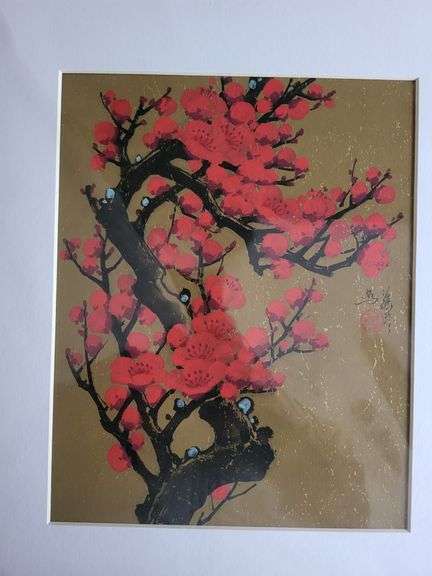 One Extremely Collectable Oriental Original Painting , 14x11 matted