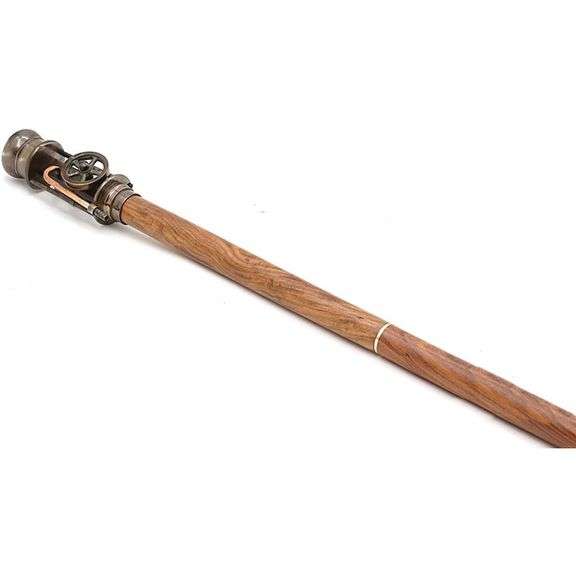 Steampunk Walking Cane with Working Steam Engine