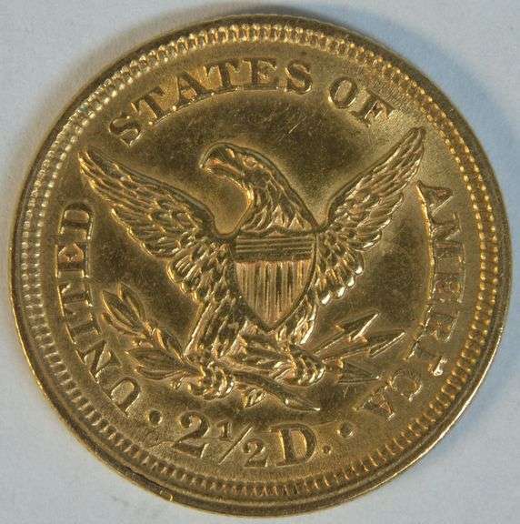 Needle-sharp high grade 1853 $2.50 Liberty Gold Piece
