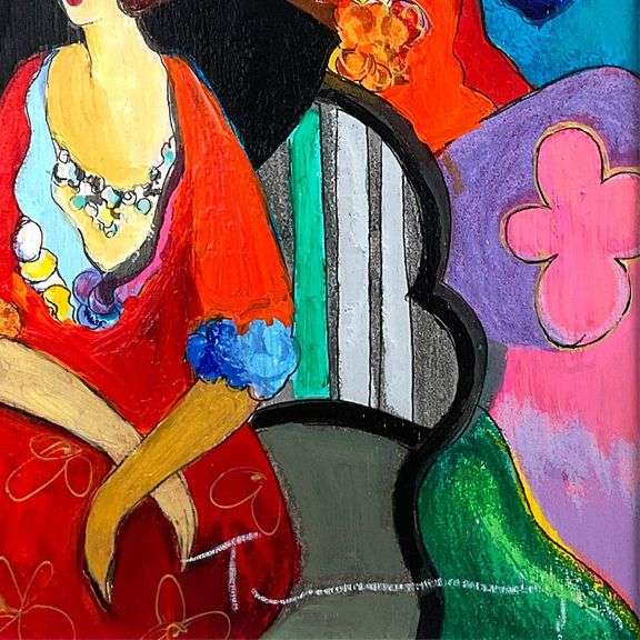 Gossip by Tarkay (1935-2012)