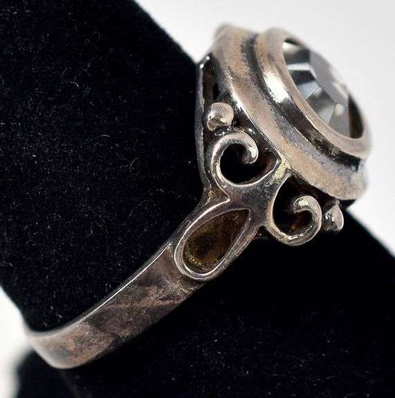 CZ Gemstone Ring in Sterling Silver