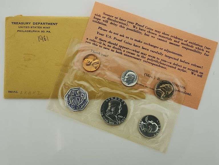 1961 United States Proof Set, OGP