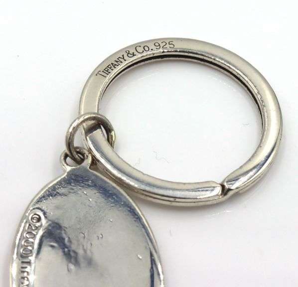 Tiffany & Co oval Globe key ring