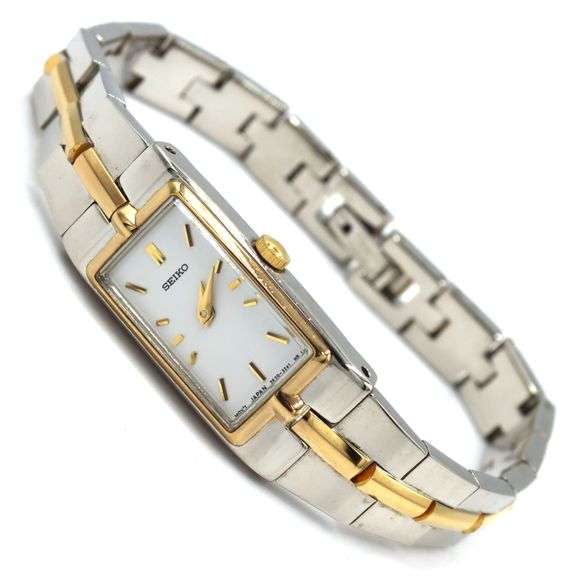 Seiko 2 tone quartz classic watch