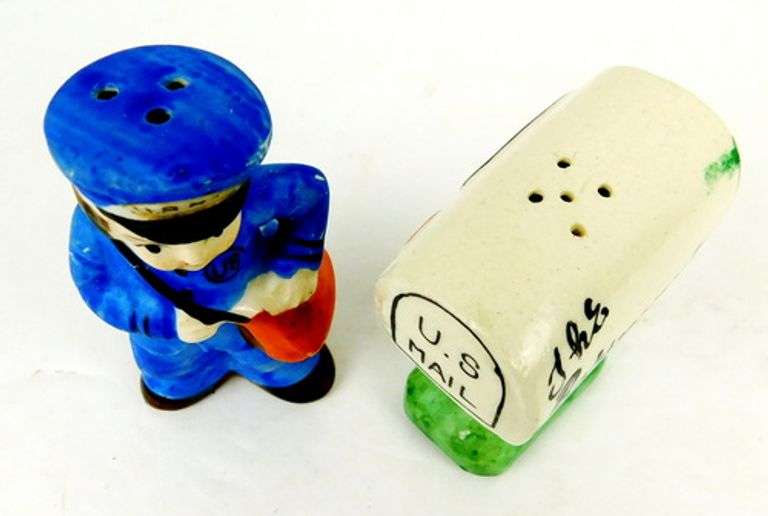 Vintage U.S. Mail Salt & Pepper Shakers, Japan