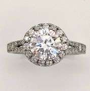 Dazzling 2.15 Ct Ice White Lab Simulated Diamond Ring