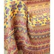 Aztec Throw Blanket Cotton Tapestry