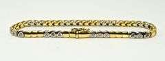 Beautifully Made Flush-Set 18K Diamond Bracelet