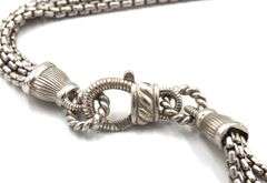 Judith Ripka crystal 3 row strand necklace