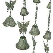 Large Butterfly Wind Chime with Wrought Iron Bells