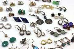 Group lot of vintage 925 sterling silver earrings