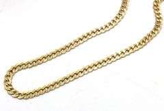 10kt Yellow gold Curb link chain necklace