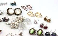 Group lot of Vintage 925 sterling silver earrings