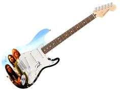 Nirvana Autographed Signed Graphics Vintage Photo Strat Guitar ACOA