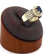 14kt Yellow gold oval sapphire and diamond halo channel set ring