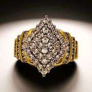 Dazzling 14 Kt Yellow Gold Plated 2.65 Ctw Lab Simulated Diamond Ring
