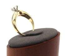 14kt Yellow gold 0.45ct marquise and channel set diamond engagement ring
