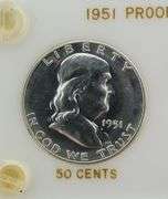 1951 United States Proof Set In Capital Plastics Holder