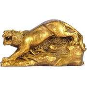 Feng Shui Brass Tiger Zodiac Symbol of Confidence
