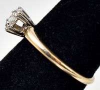 Lovely 14K Yellow Gold Diamond Ring
