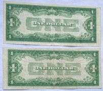 Nicer Funny Back 1928 &1928 A $1 Silver Certificates