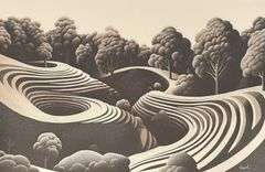 Abstract Japanese LE Print Artist Signed