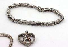 Group of vintage 925 sterling silver mixed jewelry