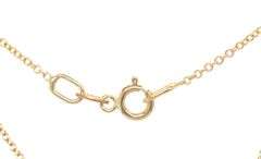 14kt Yellow gold 0.75ctw RBC and baguette cluster diamond pendant on chain