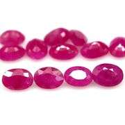 Heavy 12.14ct 12 piece Ruby set -Heated only!!
