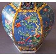 Blue Famille Rose Porcelain Vase