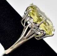 Peridot Gemstone Ring in Sterling Silver