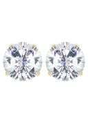 BRAND NEW 2.00 CARATS LAB GROWN DIAMOND STUDS. 14K YELLOW GOLD