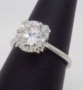 3.01CT D Color, VVS2 Clarity Diamond Solitaire
