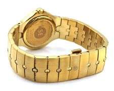 Movado Sport Edition quartz mother of pearl dial watch with diamond bezel