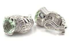 5 Pairs of signed Judith Ripka 925 sterling silver earrings
