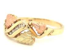 Fashionable 10-12K Multi-color ring with Diamonds