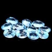 Matched! 12 piece 11.95ct glittering sky blue Topaz set