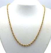 In Demand 14K YG Rope Necklace