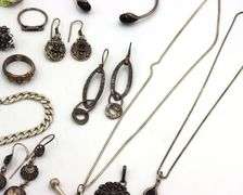 Big group lot of vintage sterling silver miscellaneous jewelry