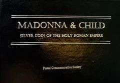 Madonna and Child Silver Denier Coin of The Holy Roman Empire.