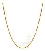 Lovely and Practical 18" 24K YG Rope Necklace