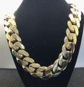 14K YELLOW GOLD SOLID CUBAN LINK CHAIN