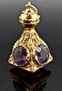 Fabulous 18K Antique Amethyst Watch Fob